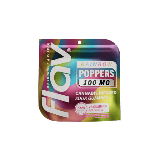 Rainbow Poppers - Sour Gummies - 100mg at Transcend Wellness