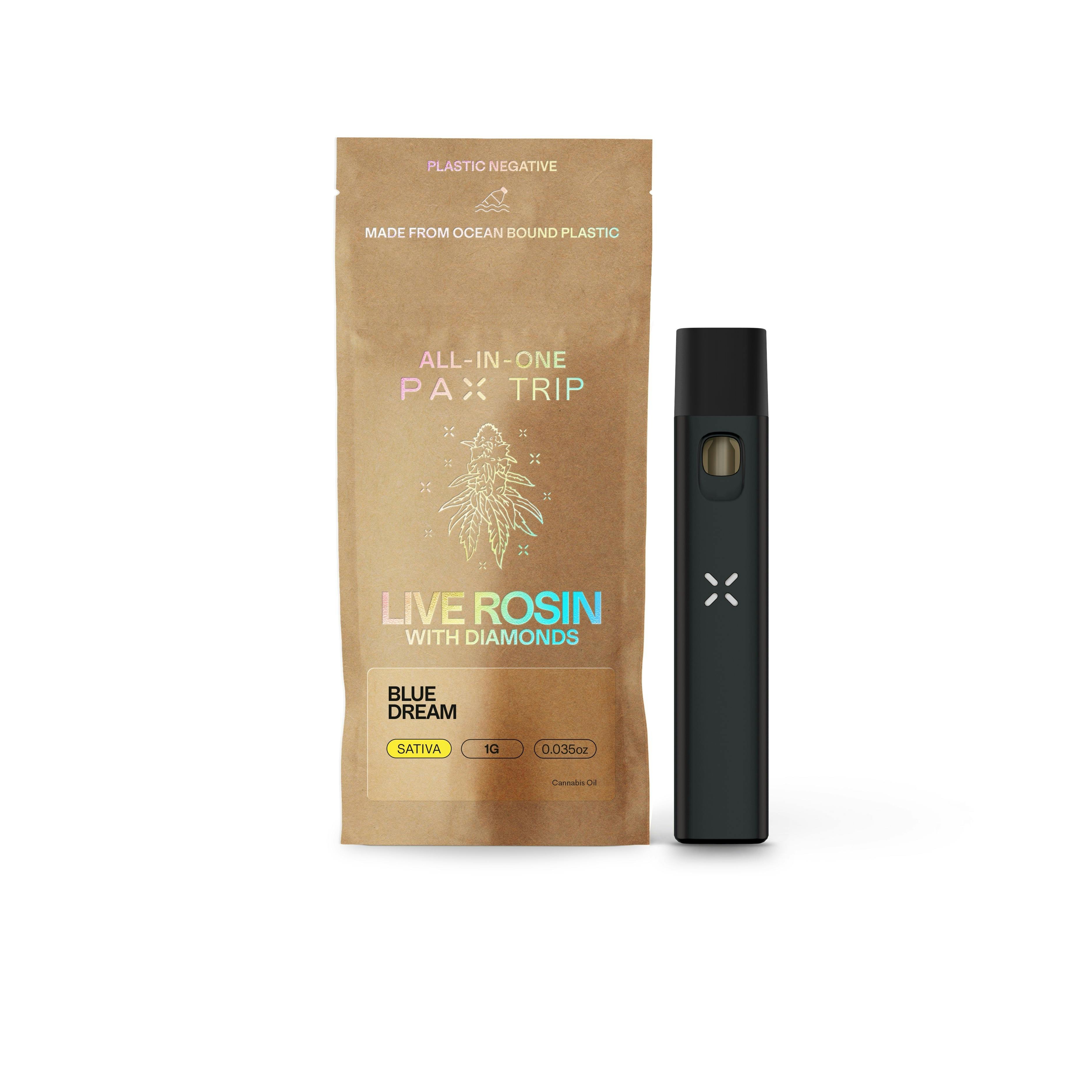 PAX | Blue Dream | Live Rosin Diamond Disposable | 1g - PAX