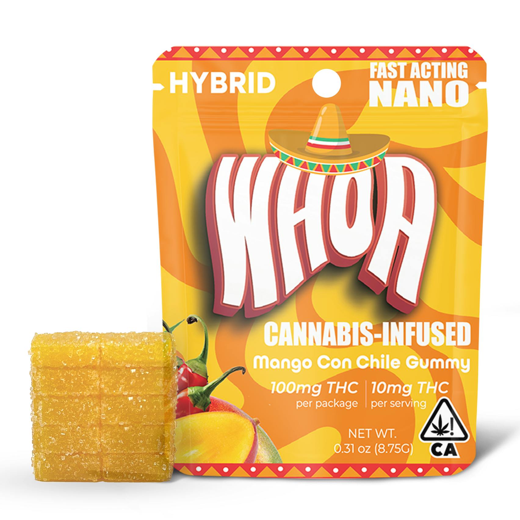 WHOA Mango Chile Gummy - Bite (100mg)