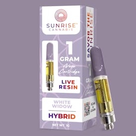 White Widow -1g Live Resin Vape Cartridge