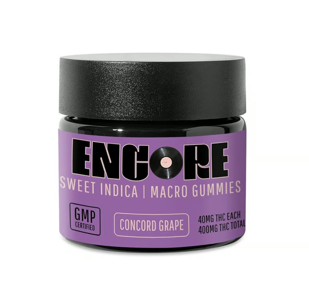 Macro Gummies - Concord Grape RSO Indica 10pk [400mg total] by Encore Edibles