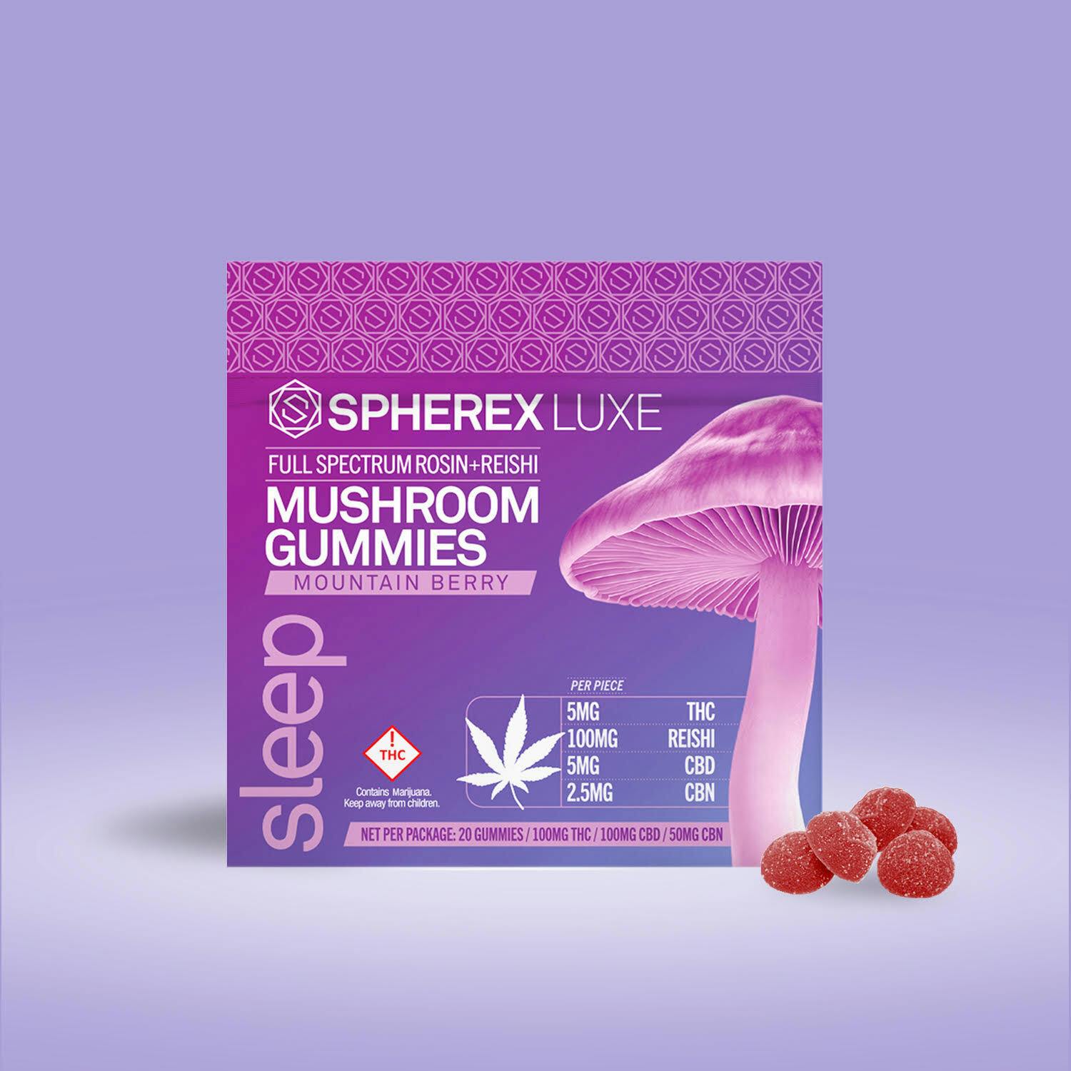 Mushroom Gummies Spherex Luxe by Spherex