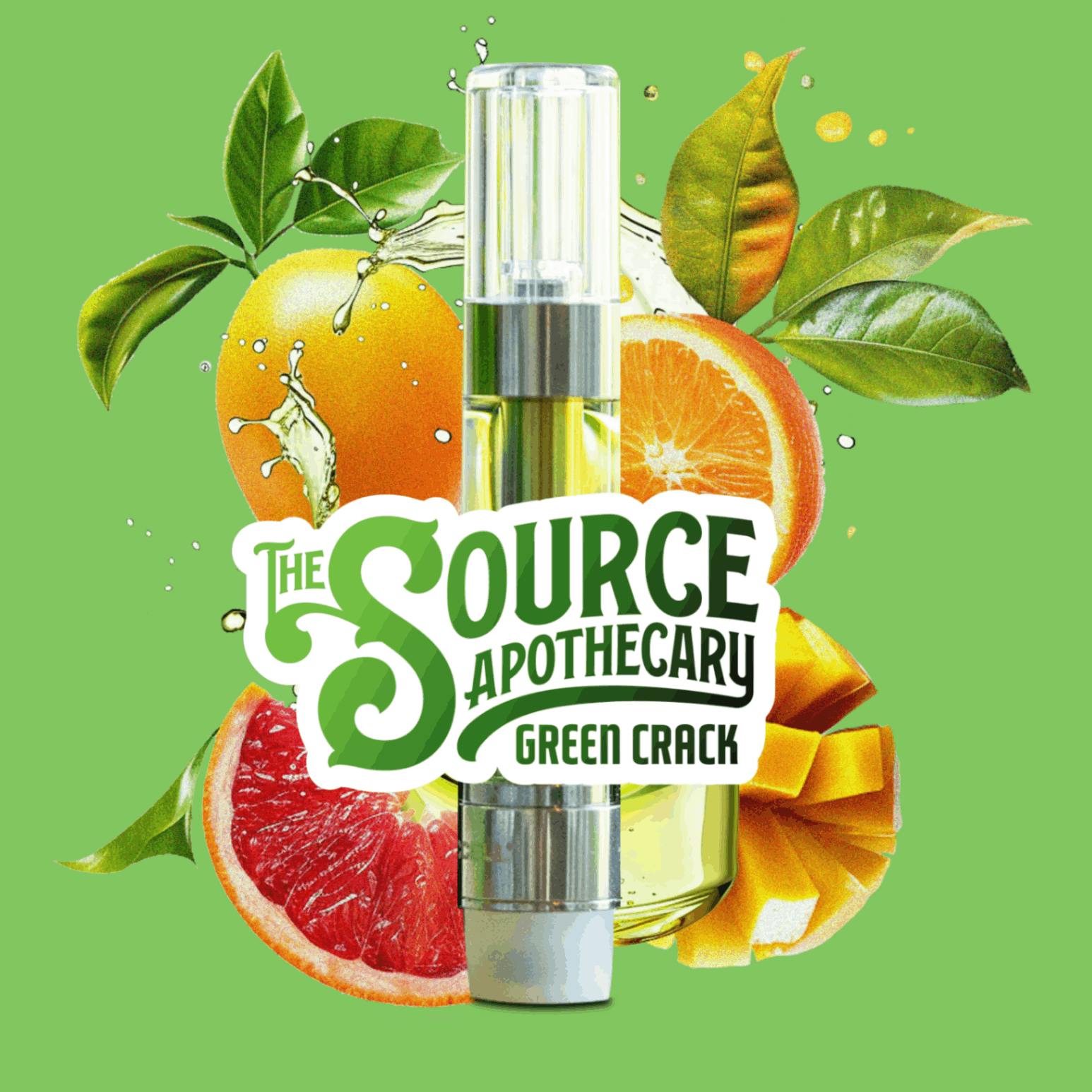 Green Crack 1g Cart - The Source Apothecary