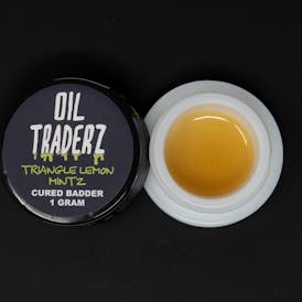 1g Triangle Lemon Mintz Cured Badder - Oil Traderz (Sativa)