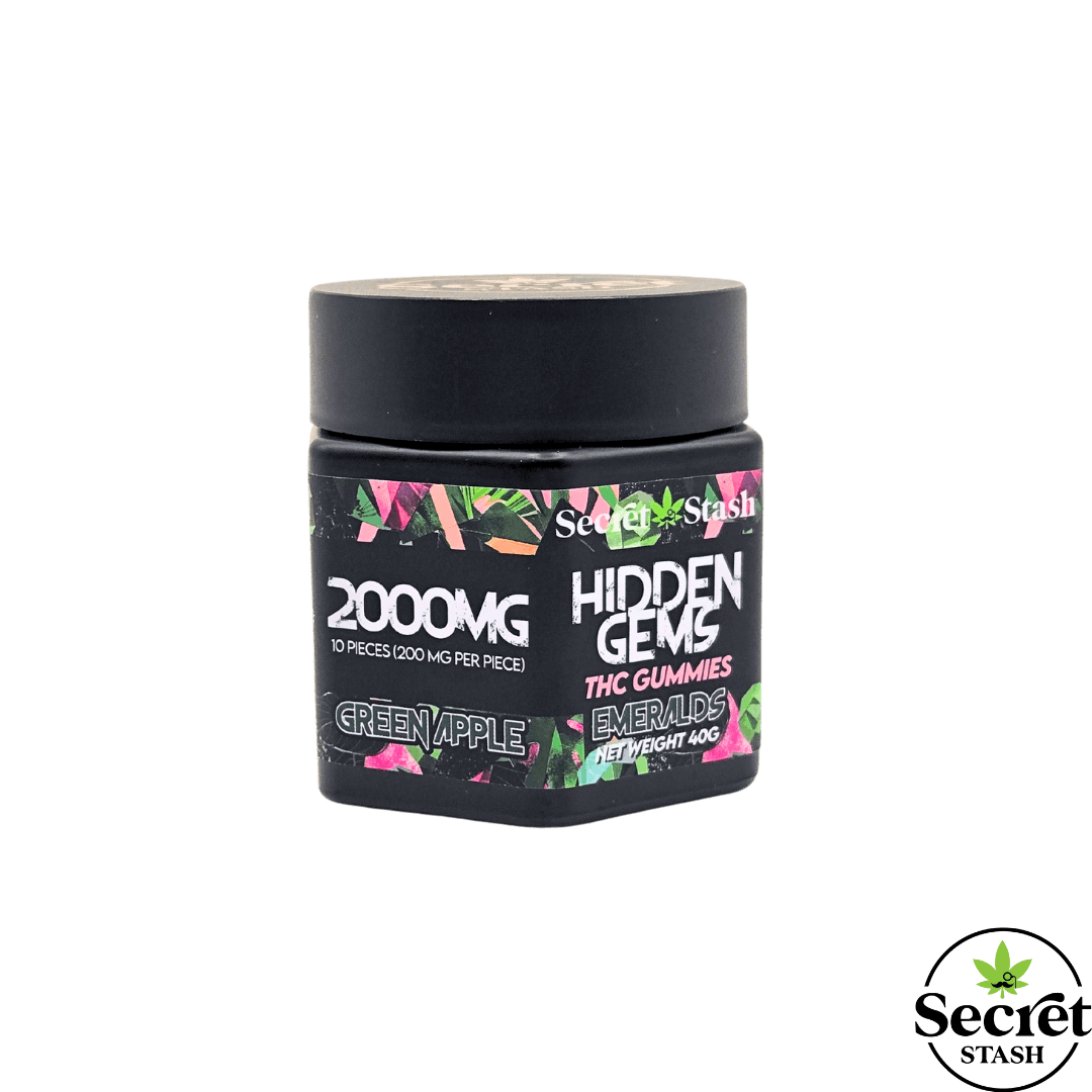 Hidden Gems | THC | Green Apple | 2000mg by Secret Stash