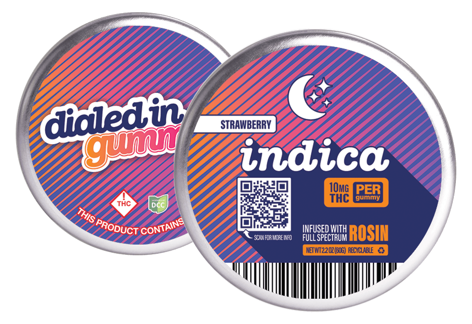 Indica — Strawberry by Dialed In Gummies