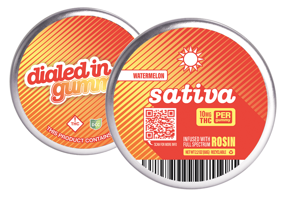 Sativa — Watermelon by Dialed In Gummies