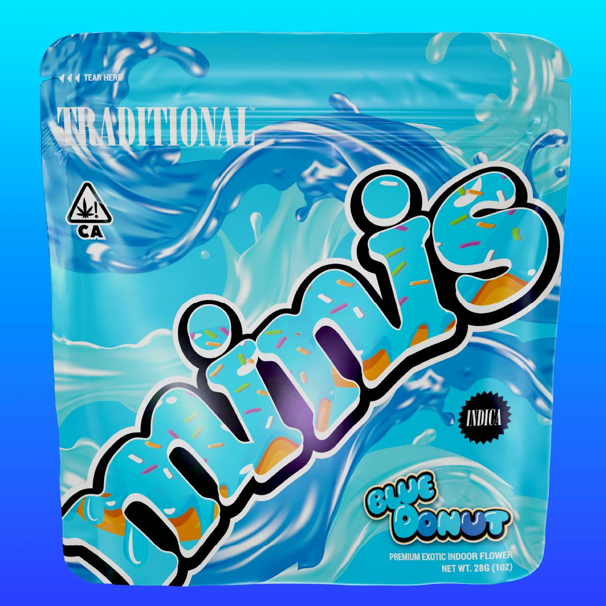 Traditional — Blue Donut