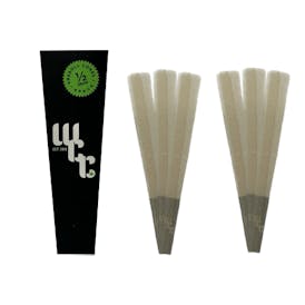 WCC 1 1/4 SIZE ORGANIC HEMP PAPER 6 PRE ROLLED CONES
