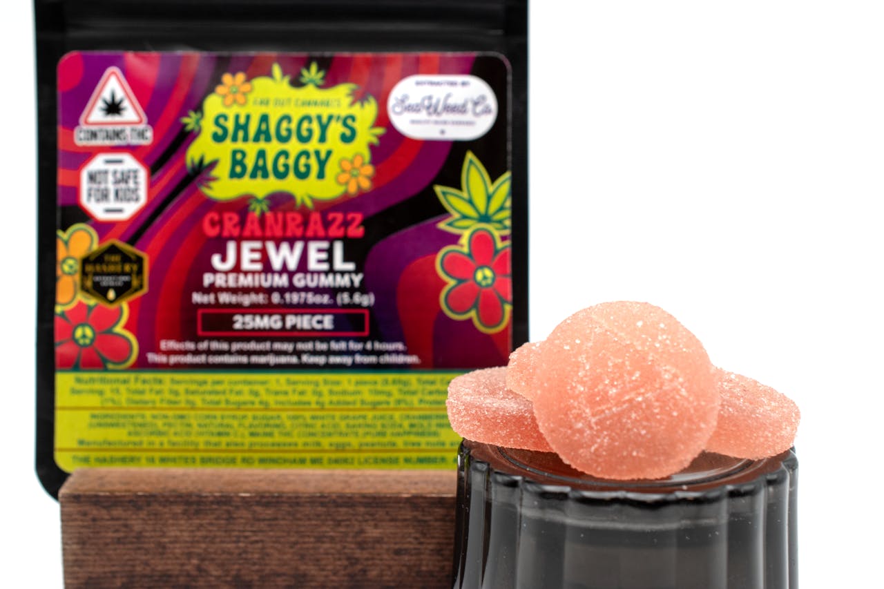 25mg Cran Razz Jewel Gummy Single - Shaggy's Baggy at Shaggy's Baggy