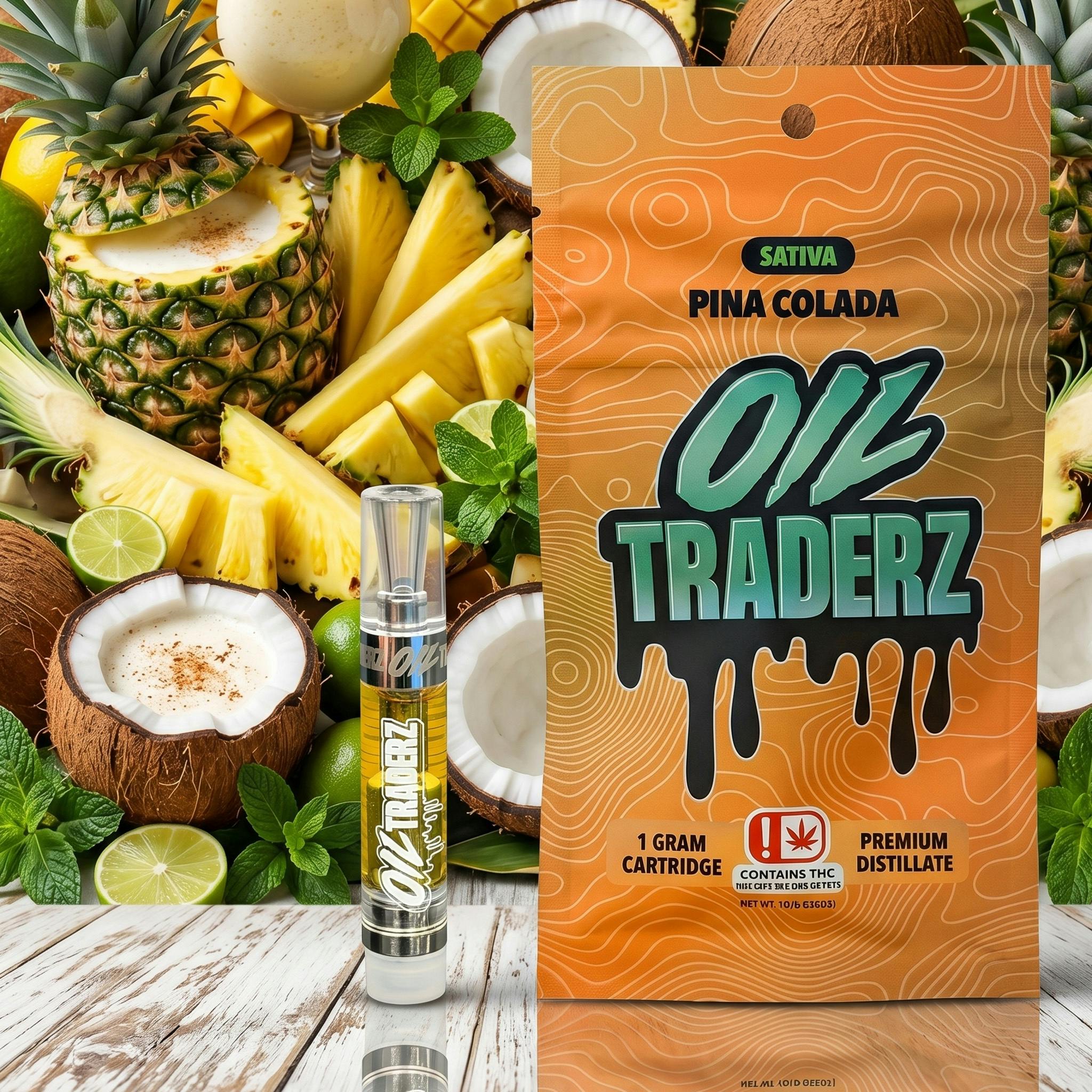 1g Pina Colada Cartridge - Oil Traderz (Sativa)