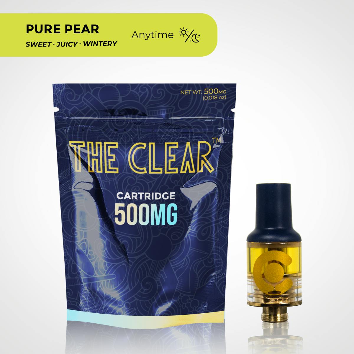 The Clear Original Cartridge 500mg | Pure Pear by CLEAR Brands