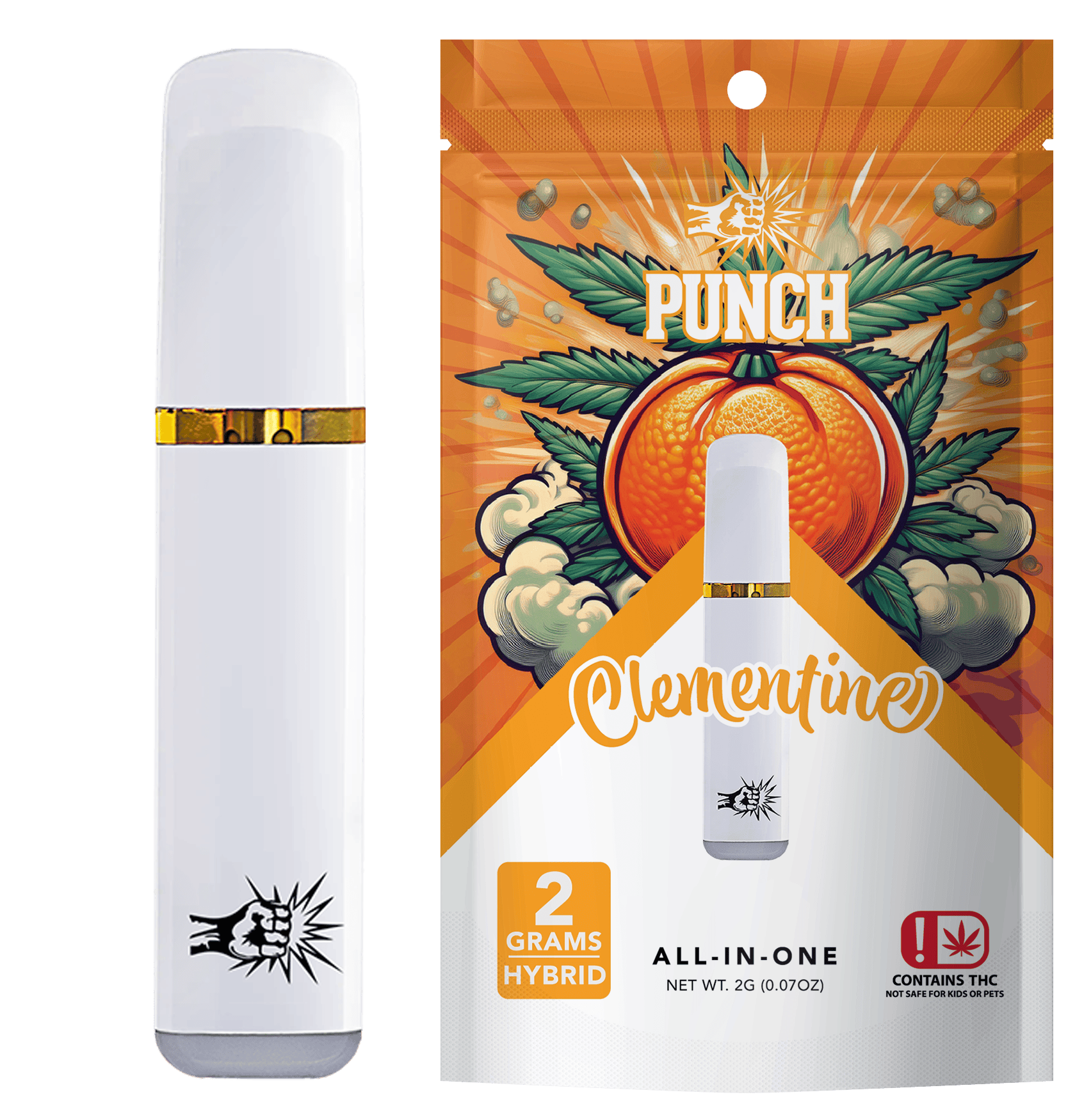 Punch | Clementine | Hybrid | Distillate AIO | 2g | OK
