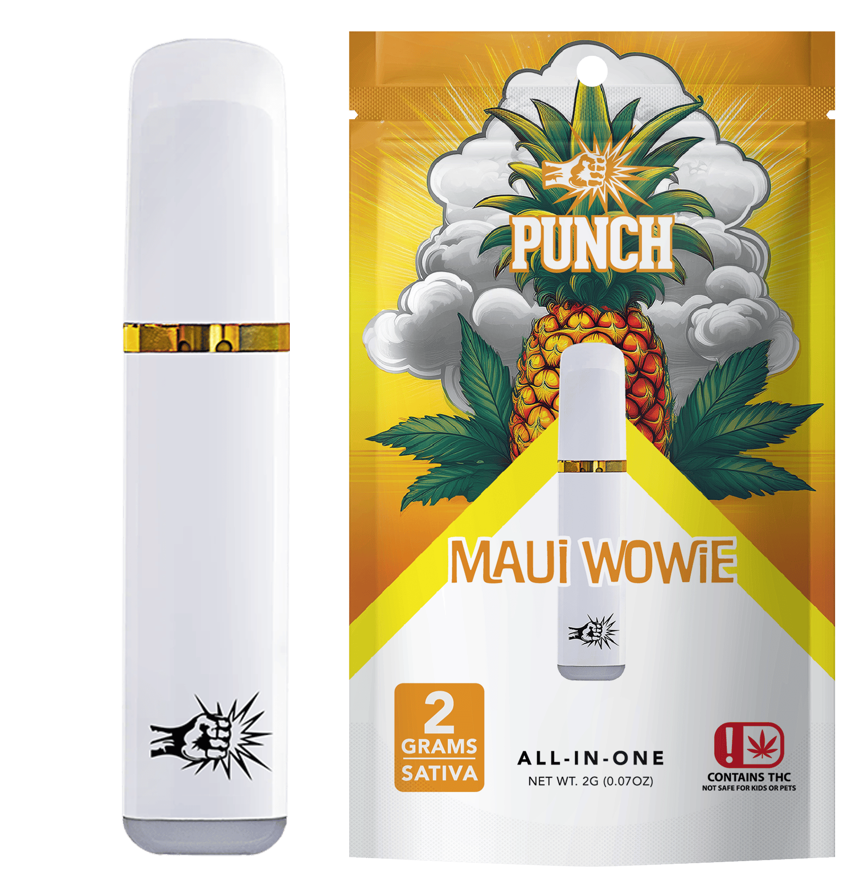 Punch | Maui Wowie | Sativa | Distillate AIO | 2g | OK