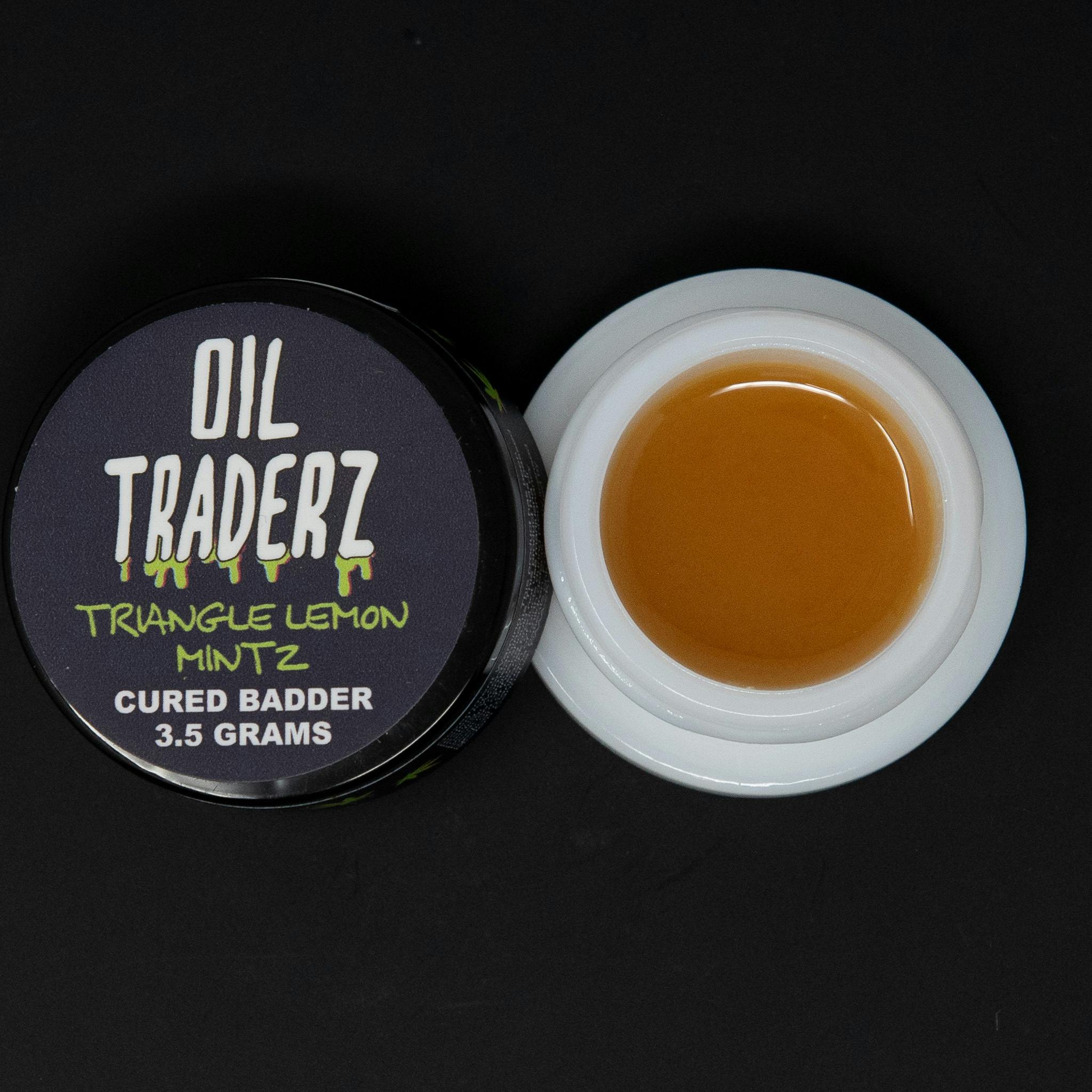 3.5g Triangle Lemon Mintz Cured Badder - Oil Traderz (Sativa)