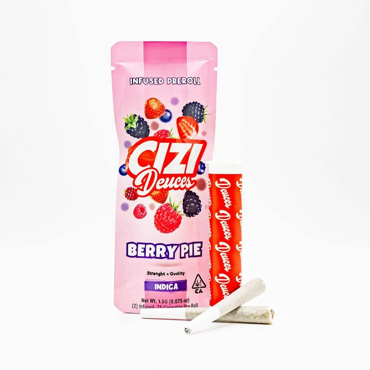 CIZI - DEUCES - BERRY PIE - (2) .75 INFUSED PRE-ROLL