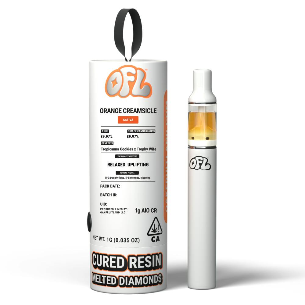 Orange Creamsicle | Cured Resin Disposable | 1g