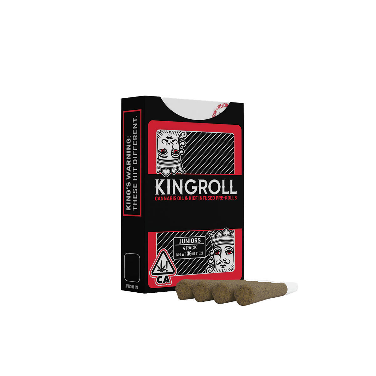 King & Prince - kanna Kingroll Jr. 3g 4-Pack Watermelon Z x Cannalope Kush Indica