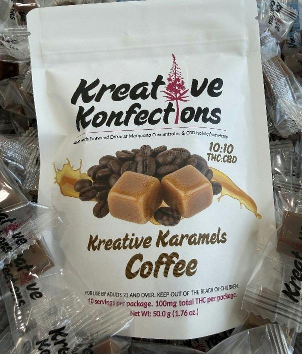Coffee Kreative Karamels | Sativa | 100mg | 10pk