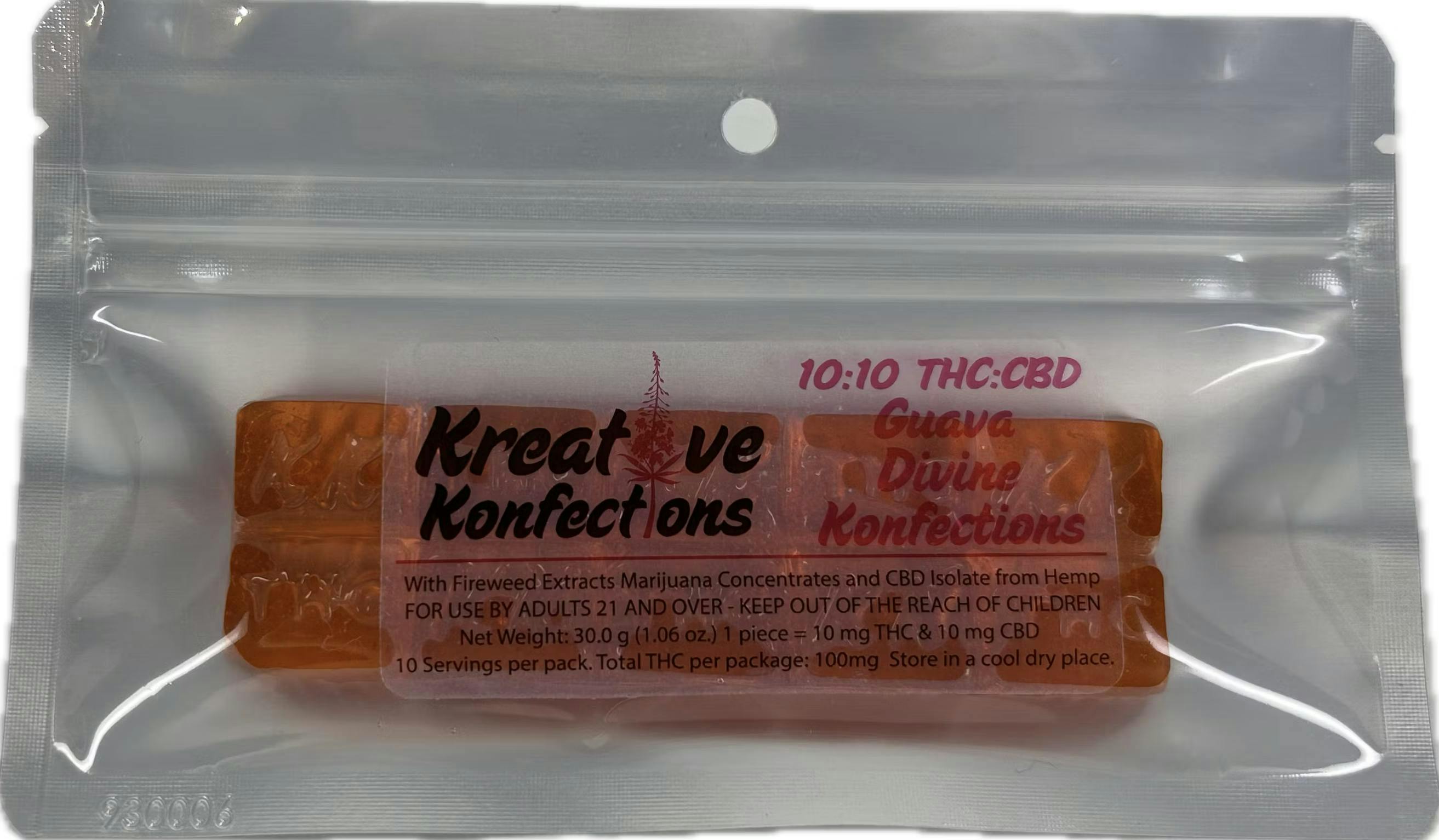 Guava Divine Konfections | Indica | 100mg | 10pk