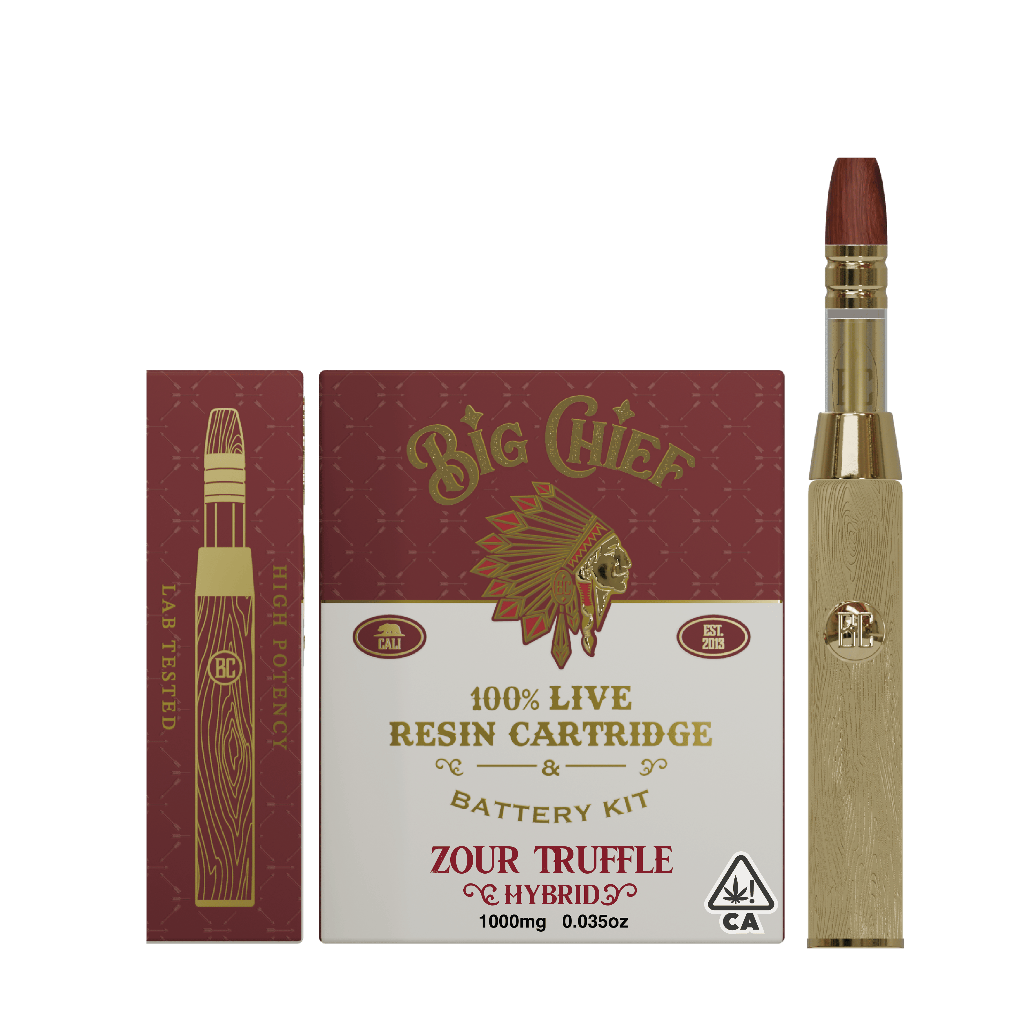 Big Chief | Zour Truffle | Live Resin Cartridge & Battery | 1g