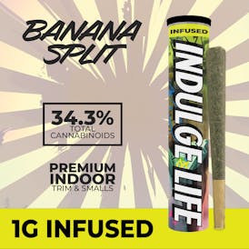 INFUSED 1g Pre Roll - Banana Split