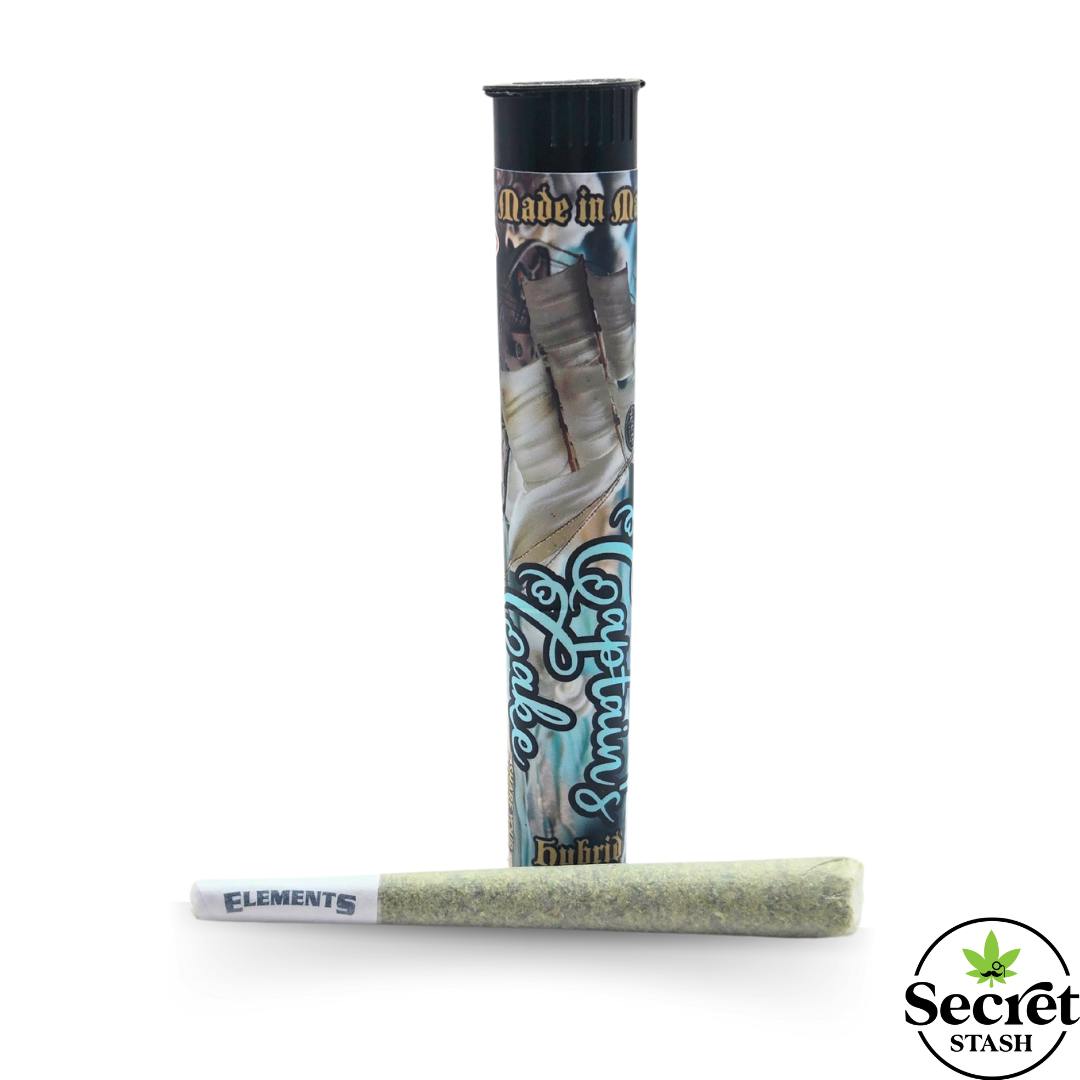 Secret Stash | Full Bud Pre Roll | Captain's Cake | 1.2g by Secret Stash