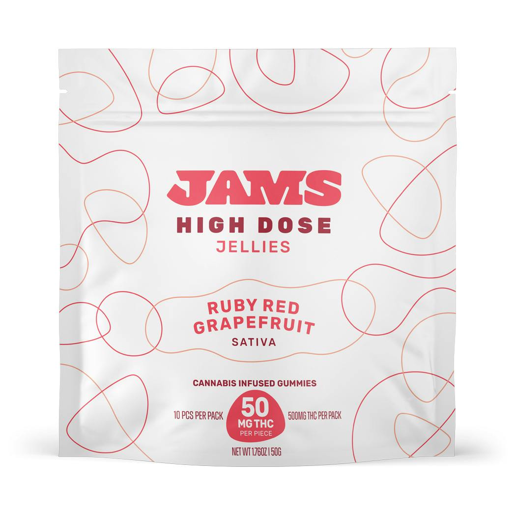 High Dose Ruby Red Grapefruit Jellies 500mg | 10pk by JAMS