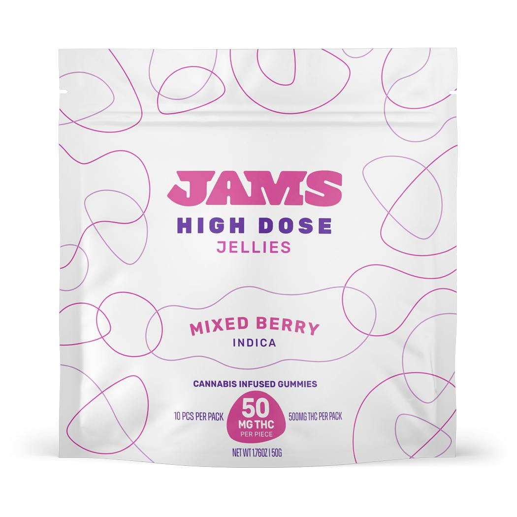High Dose Mixed Berry Jellies 500mg | 10pk by JAMS