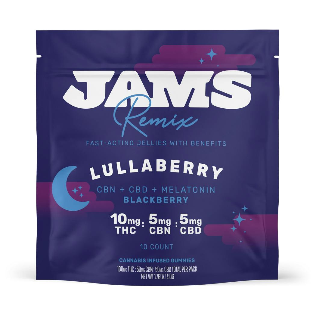 Remix Fast-Acting Jellies - Lullaberry 2:1:1 THC:CBD:CBN 100mg | 10pk