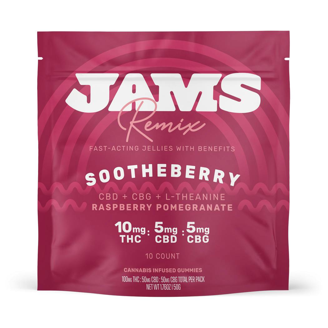 Remix Fast-Acting Jellies - Sootheberry 2:1:1 THC:CBD:CBG 100mg | 10pk