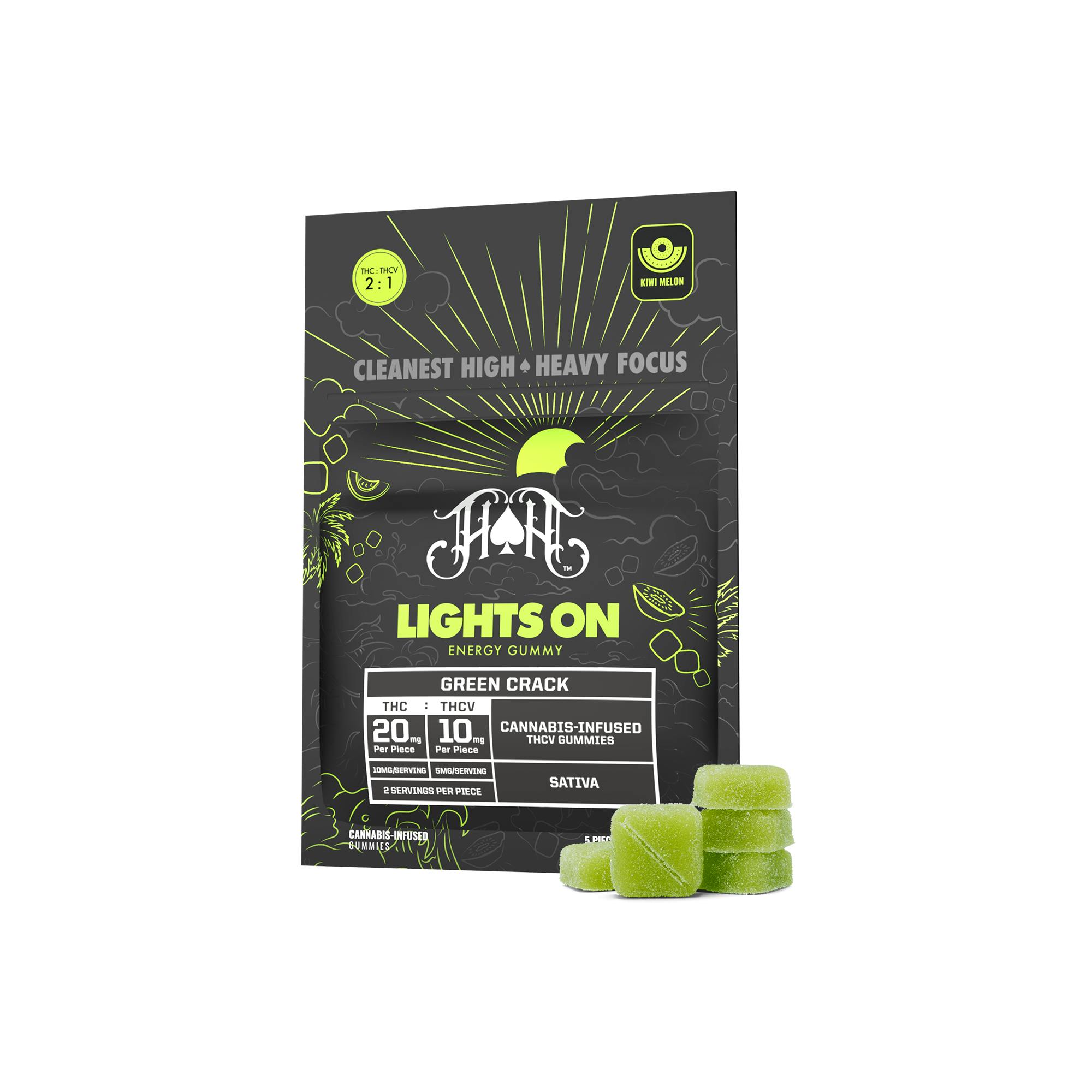 Sativa Lights On Energy Gummies