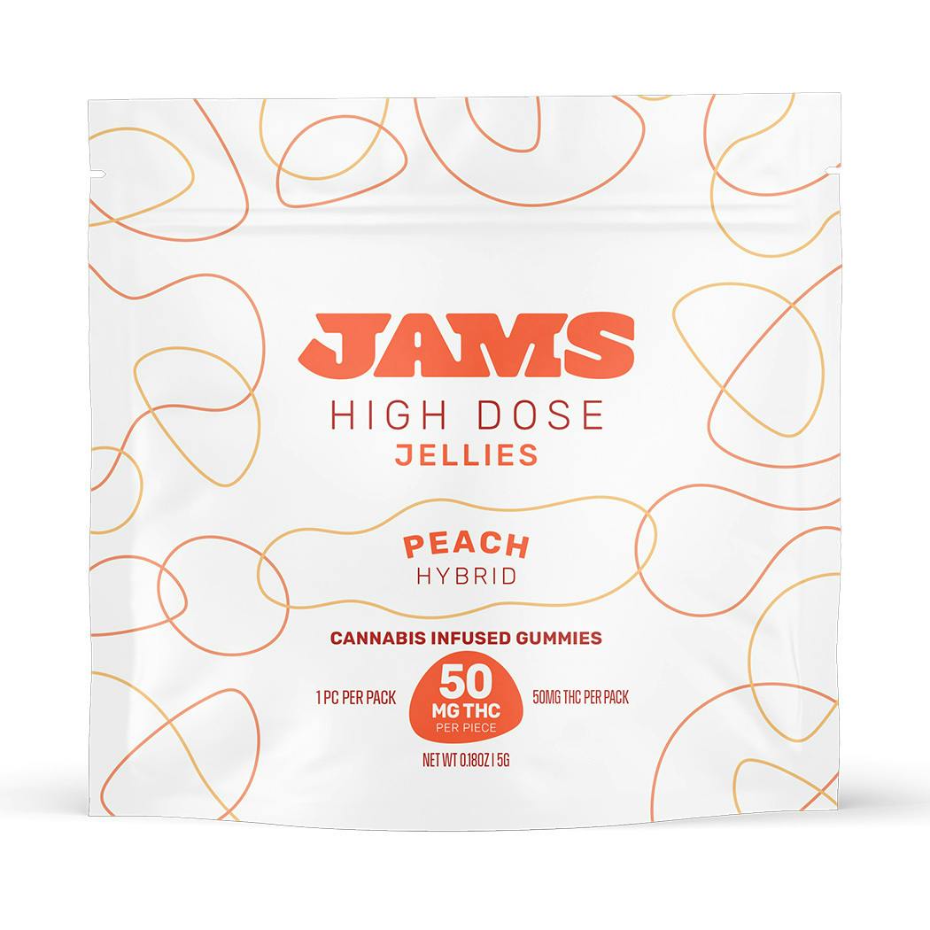 High Dose Peach Jellies Single 50mg | 1pk