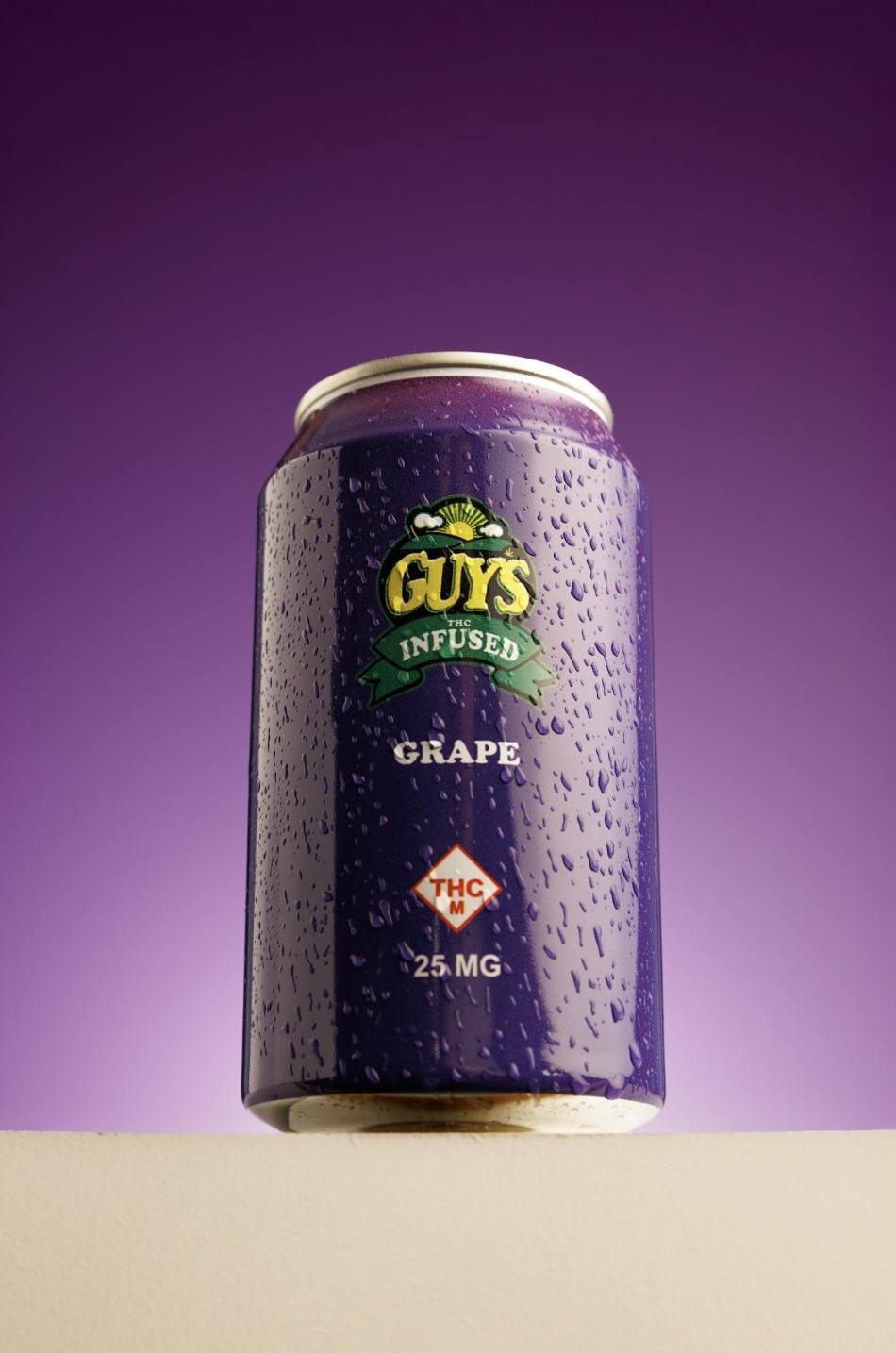 Guy's THC Infused Soda - Grape 25mg