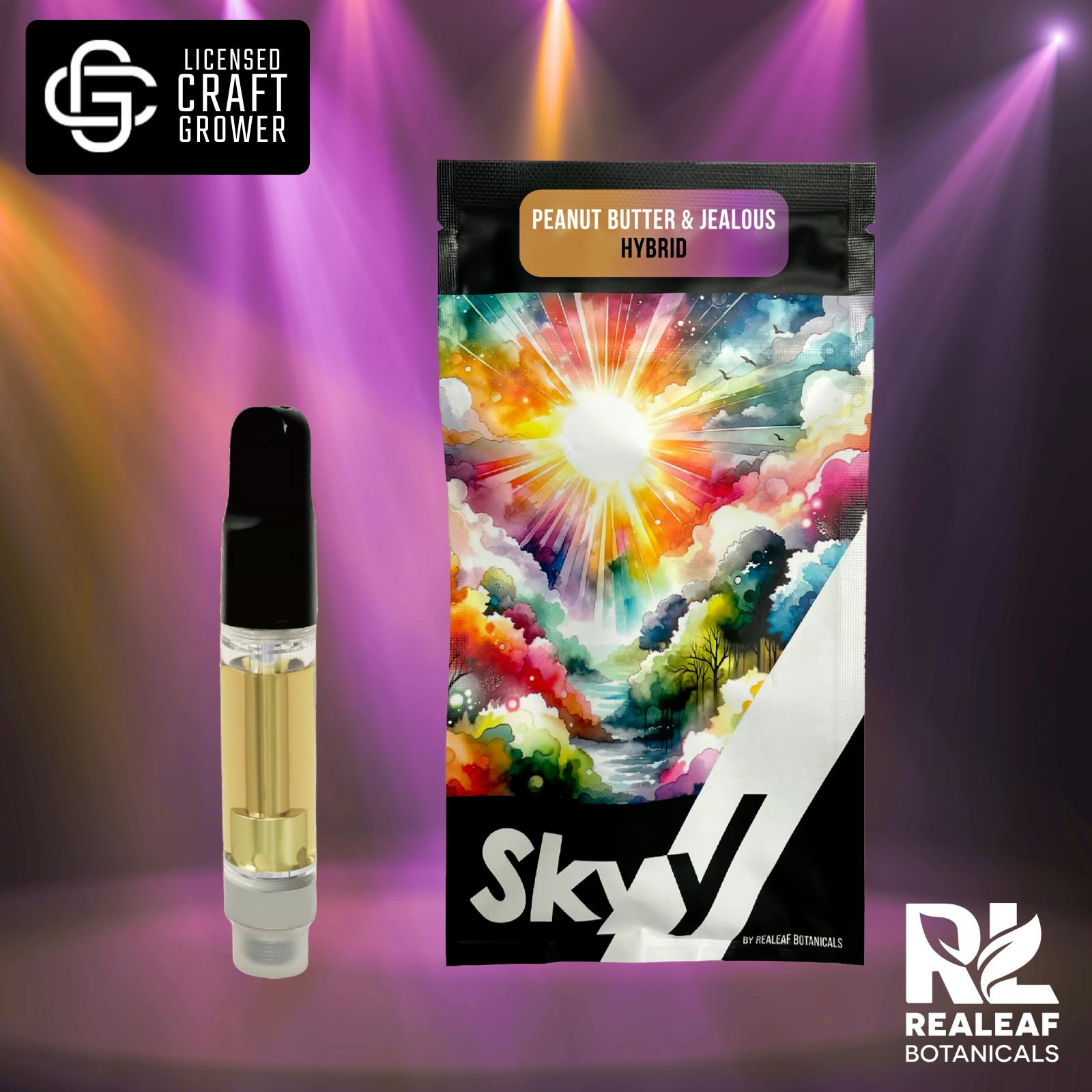 Peanut Butter & Jealous Vape Cartridge 1.0g - Realeaf Botanicals