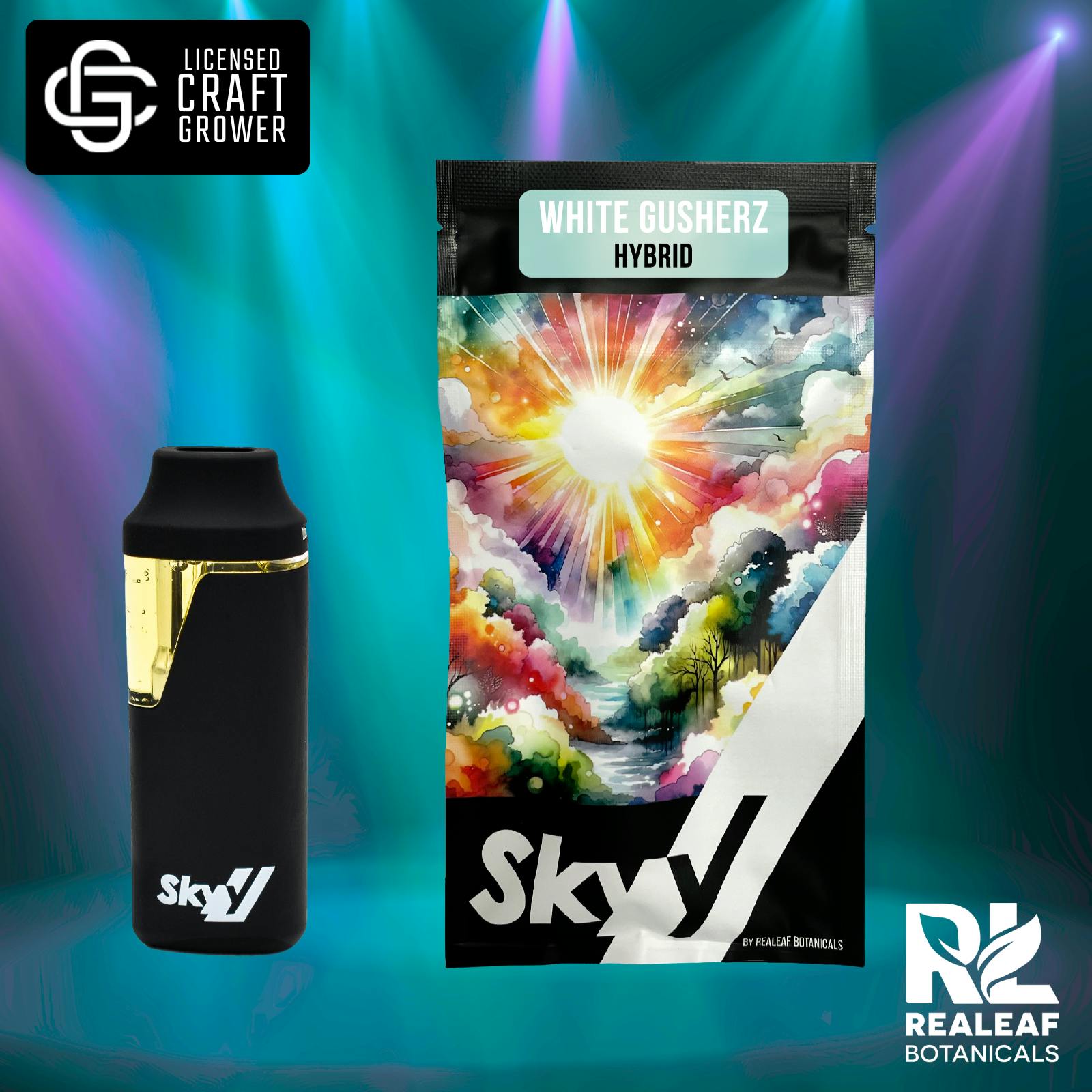 White Gusherz Disposable Pen 1.0g