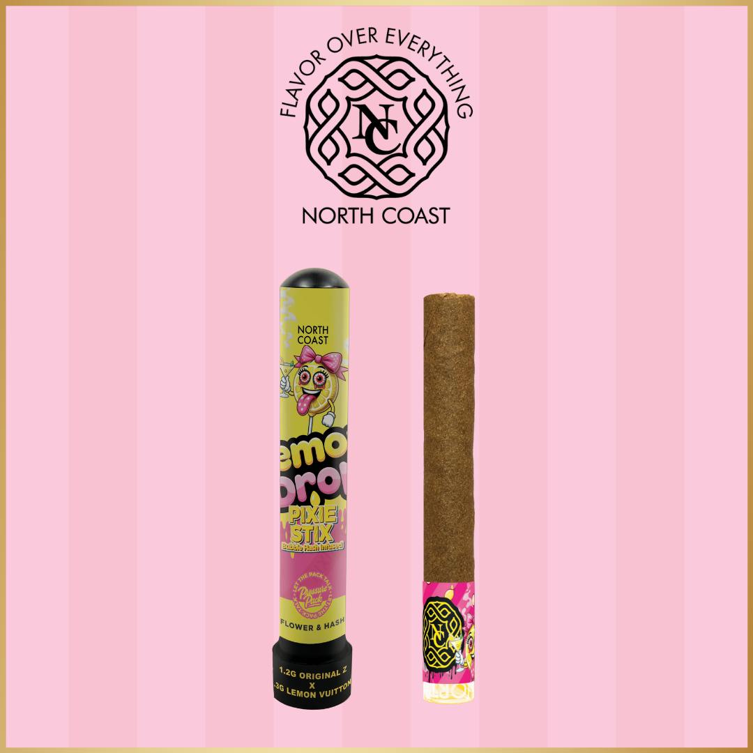 North Coast Lemon Drop Hemp Paper Pixie Stix 1.5g