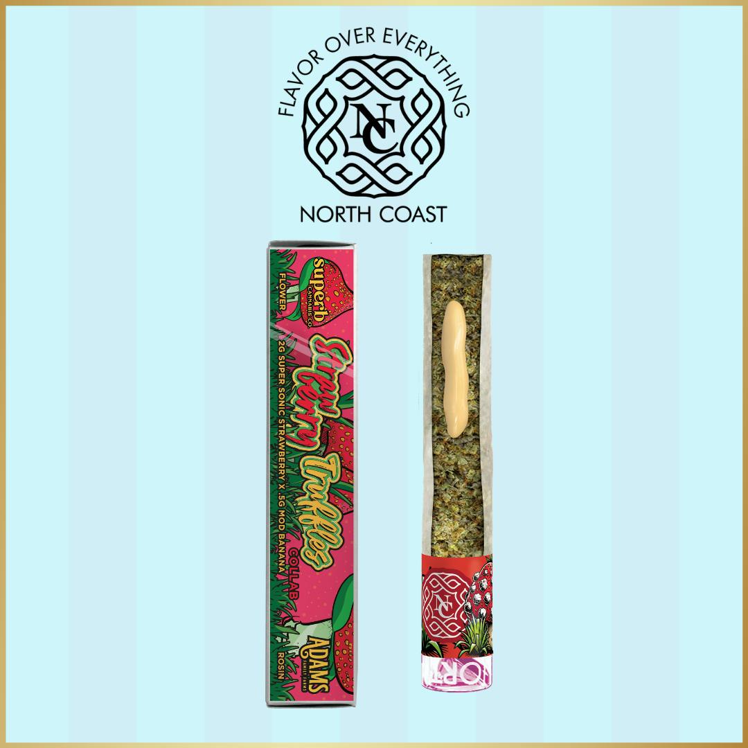 North Coast Strawberry Truffle Rice Paper Donut 2.5g