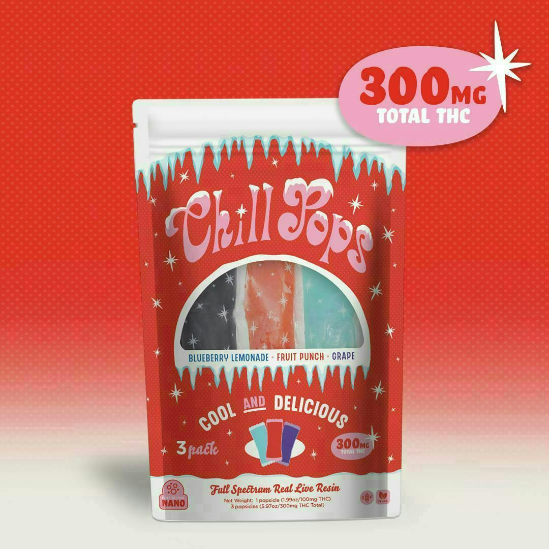 Tribe | Chillpops | Variety | 300mg | 3ct | 100mg/ea