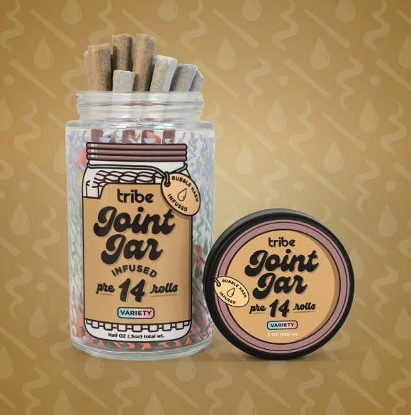 Tribe | Variety | Solventless Infused Joints | 1g each | 14pk