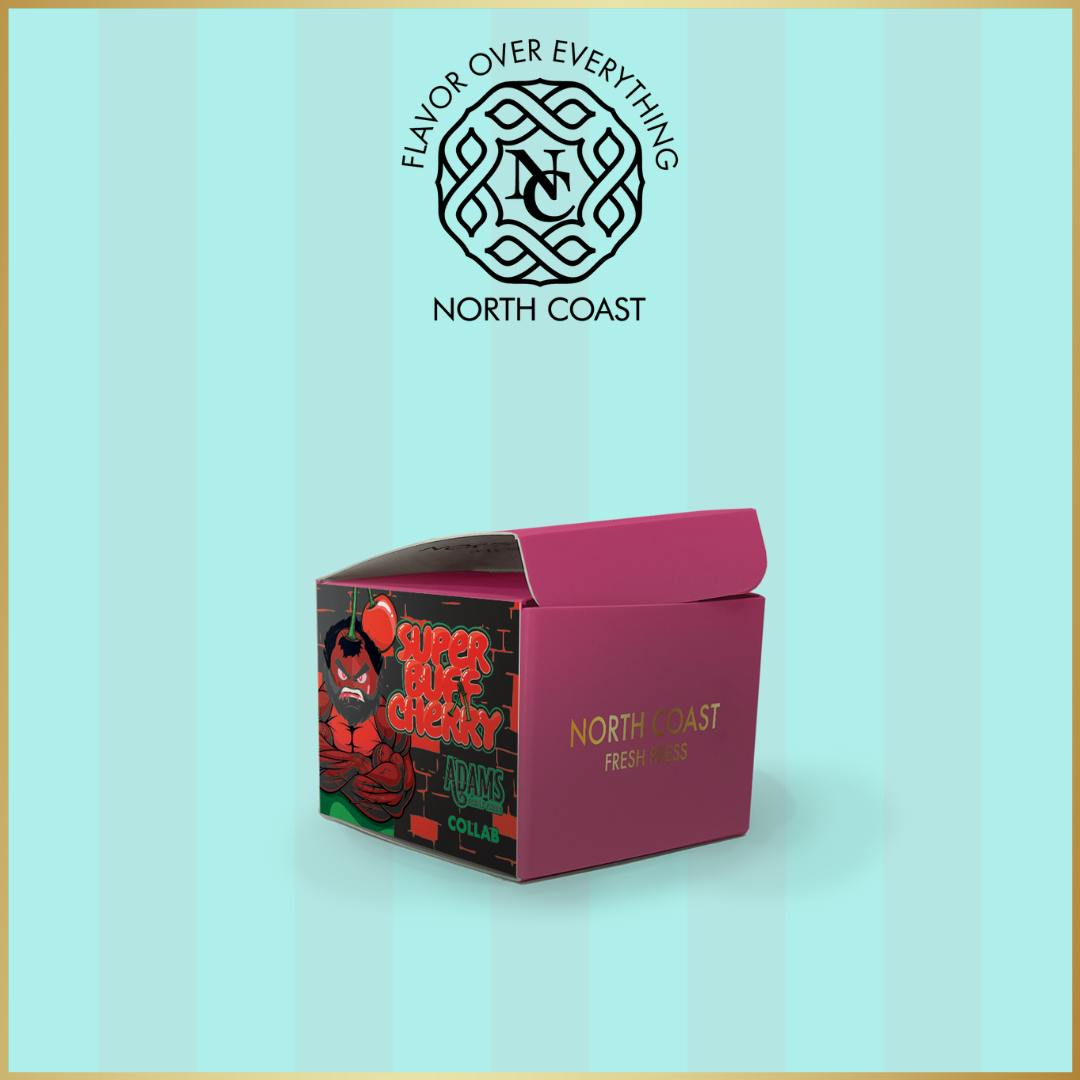 North Coast Super Buff Cherry Fresh Press Rosin 1G