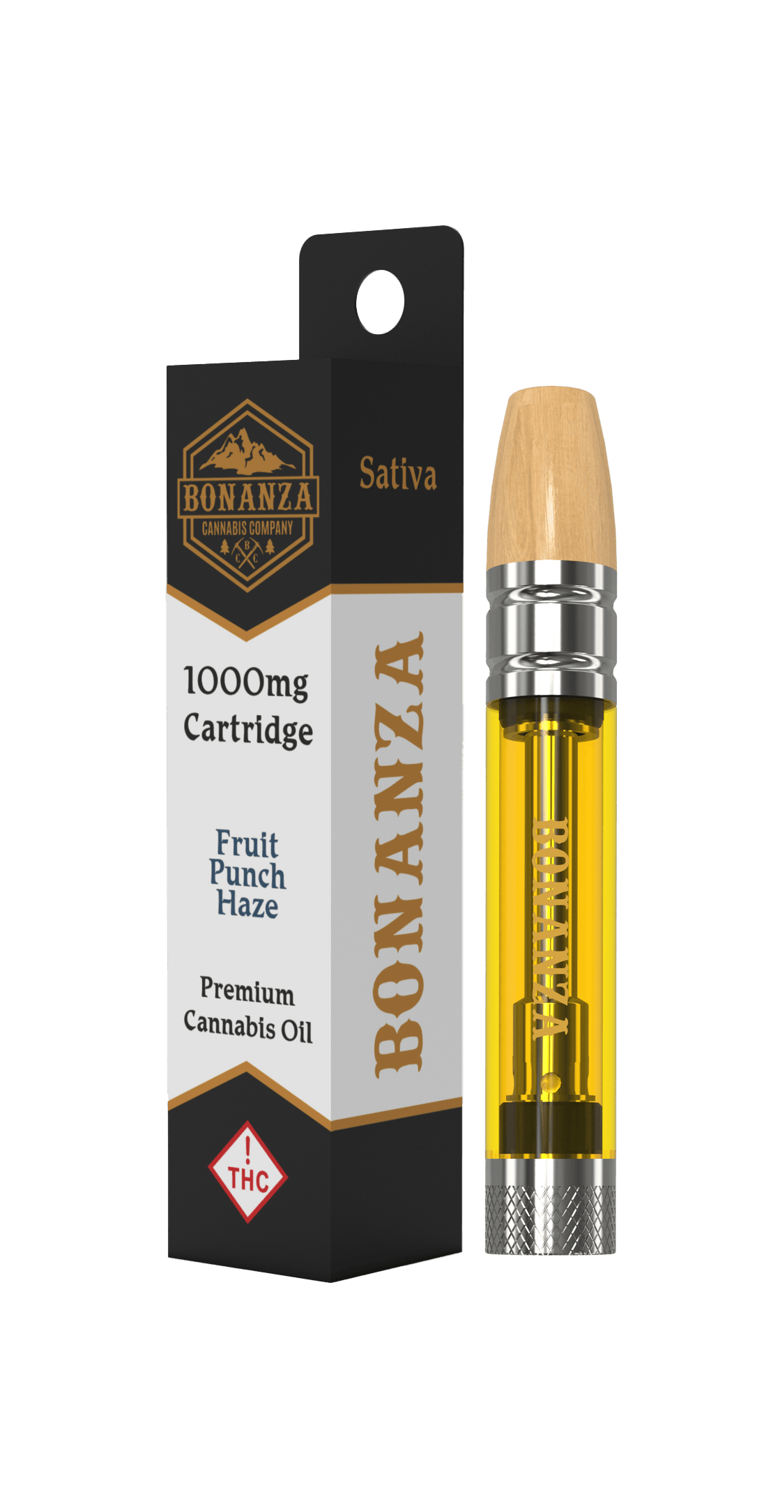 1000 MG Cartridge Fruit Punch Haze by Bonanza Cannabis Company
