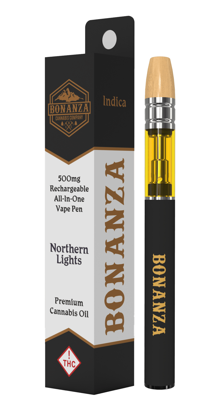 500 MG AIO Cartridge Northern Lights by Bonanza Cannabis Company