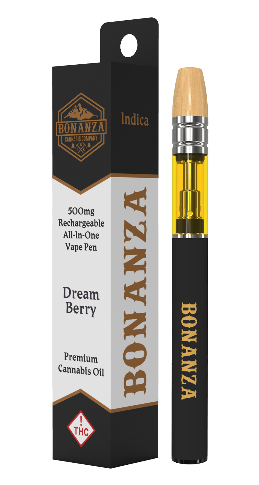 500 MG AIO Cartridge Dream Berry by Bonanza Cannabis Company