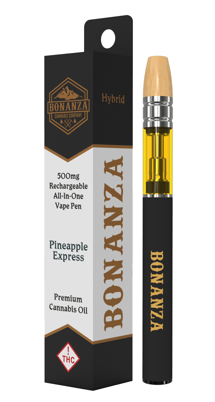 500 MG AIO Cartridge Pineapple Express by Bonanza Cannabis Company