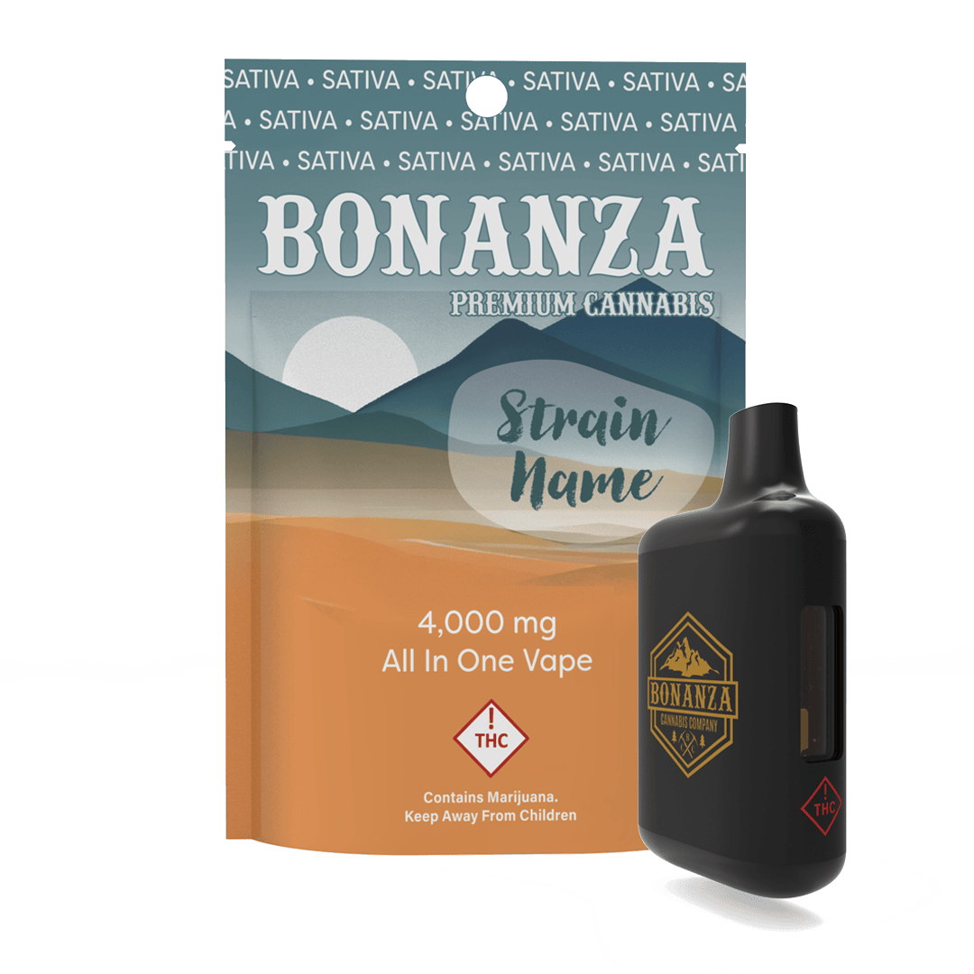 4000 MG Disposable Vape Super Lemon Haze by Bonanza Cannabis Company