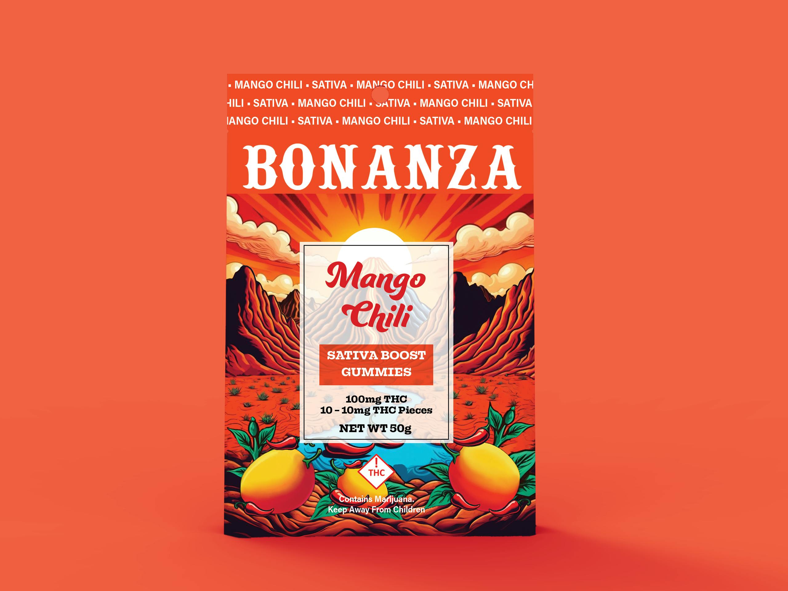 Boosted Gummies Mango Chile Sativa