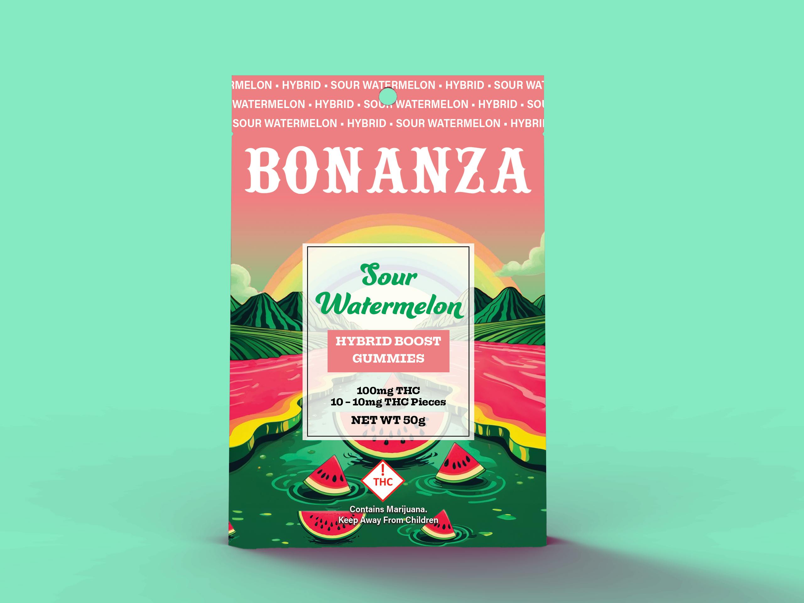 Boosted Gummies Sour Watermelon Hybrid