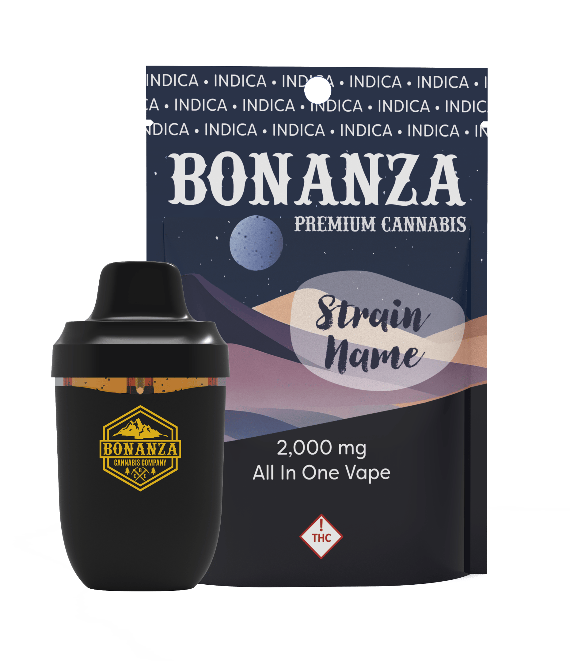 2000 MG Disposable Vape Dream Berry by Bonanza Cannabis Company