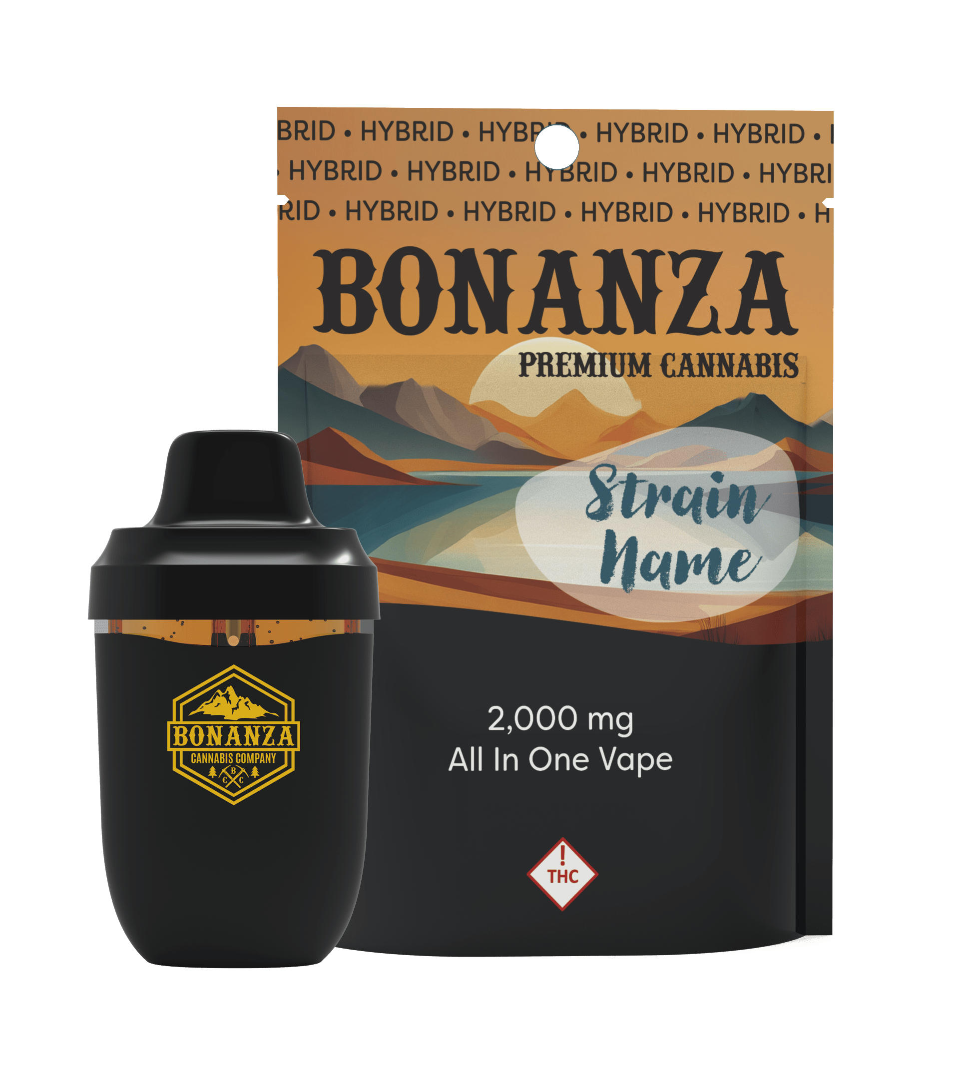 2000 MG Disposable Vape Blue Dream by Bonanza Cannabis Company